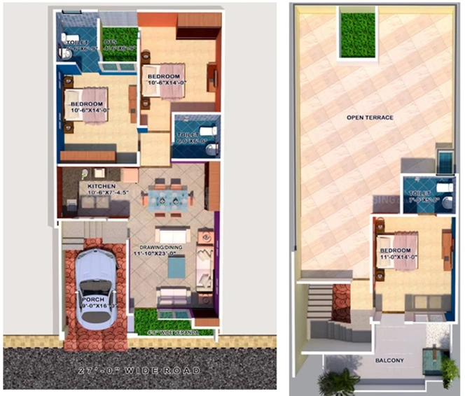 2 BHK House/Villa in Estate Prosperity Homes in Faizabad Road, Lucknow - Image 823199