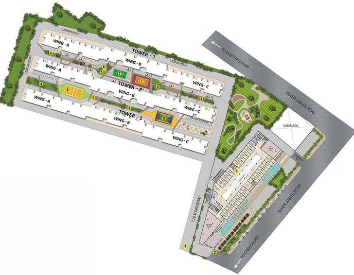 Master Plan of Nebula Aavaas in Mahindra World City, Chennai - Image 191152