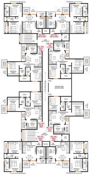 Floor Plan of Atharva Nagari 5 in Besa, Nagpur - Image 116280