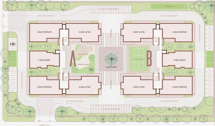 Master Plan of Gandharva Imperial Residencia in Vrindavan Yojna, Lucknow - Image 191190