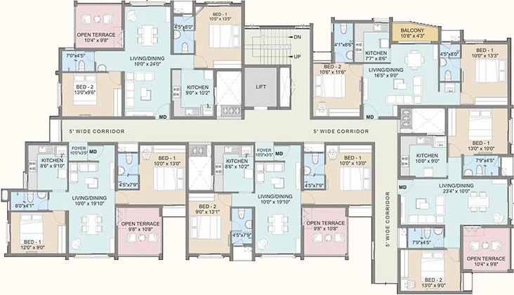 Floor Plan of DAC Aeropolis in Pallavaram, Chennai - Image 191312