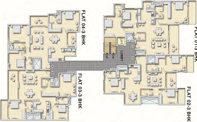 Floor Plan of Ozone Urbana Alcove in Devanahalli, Bangalore - Image 191406