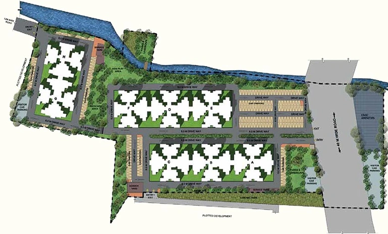 Master Plan of Ozone Urbana Aqua in Devanahalli, Bangalore - Image 191419