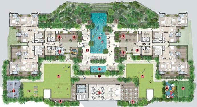 Master Plan of Shalimar Sky Garden in Vibhuti Khand, Lucknow - Image 191430