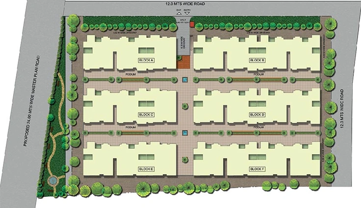 Master Plan of Urbana Belvedere in Devanahalli, Bangalore - Image 191473
