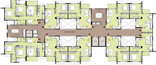 Floor Plan of Ozone Urbana Prime in Devanahalli, Bangalore - Image 191513
