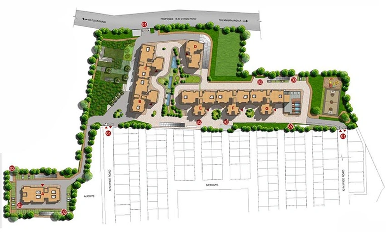 Master Plan of Ozone Urbana Prime in Devanahalli, Bangalore - Image 191514
