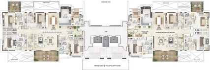 Floor Plan of Kumar Sanctum in Baner, Pune - Image 116723