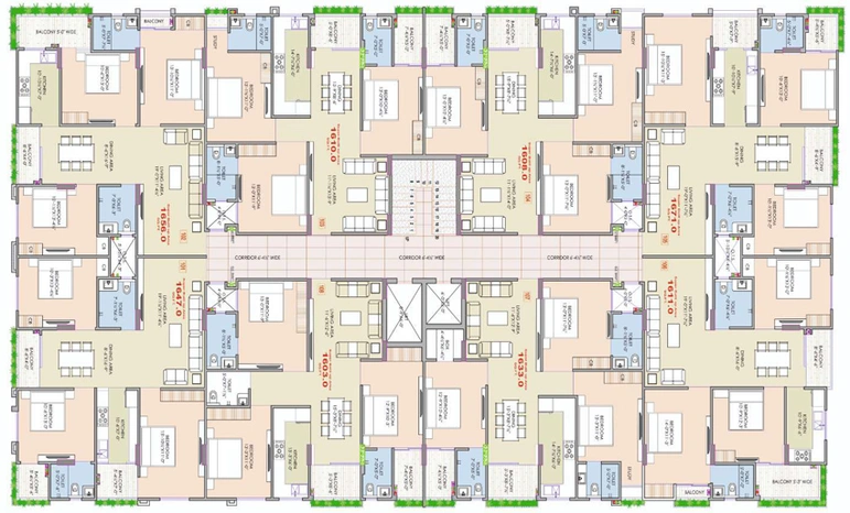 Floor Plan of MRG Altura 3 in Mansarovar, Jaipur - Image 191672