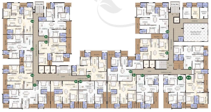 Floor Plan of Reliant Floresta in Mansarovar, Jaipur - Image 191695
