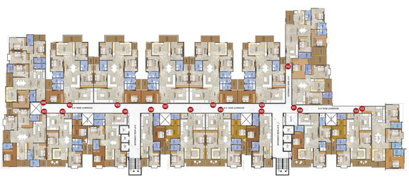 Floor Plan of Sankalp Spectrum 21 in Vaishali Nagar, Jaipur - Image 191737