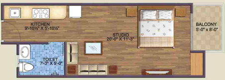 1 RK Flat in Sankalp Suparshwa Garden City in Ajmer Road, Jaipur - Image 823480