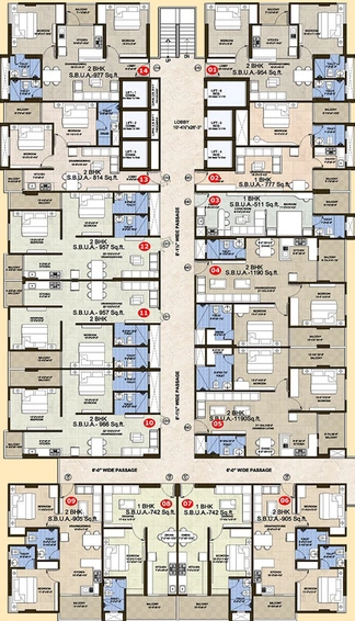 Floor Plan of Sankalp The Rise in Tonk Road, Jaipur - Image 191783