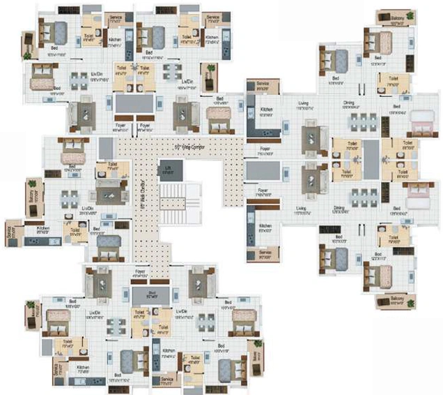 Floor Plan of PS Srijan Nexterra Phase 2 in Sholinganallur, Chennai - Image 191830
