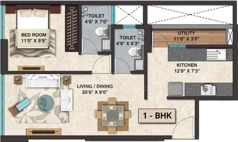 1 BHK Flat in Ozone Mirabilis in Santacruz East, Mumbai - Image 823516