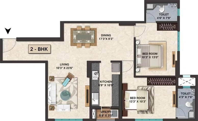 2 BHK Flat in Ozone Mirabilis in Santacruz East, Mumbai - Image 823517