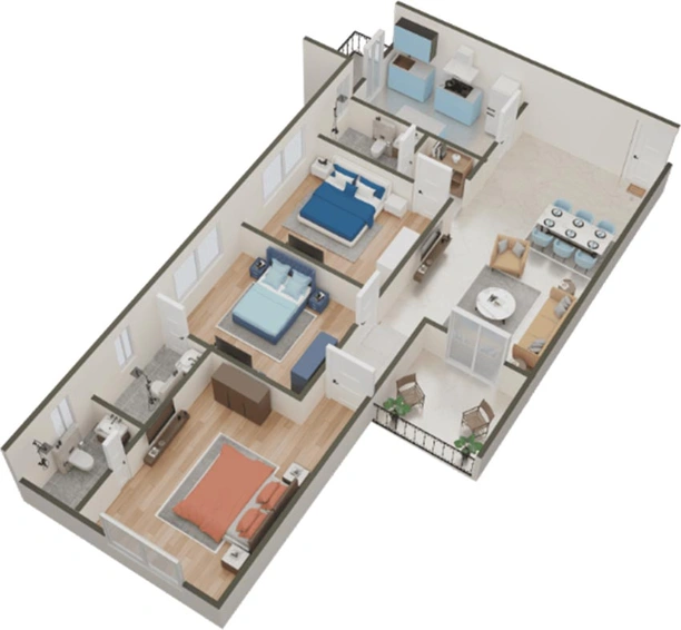 3 BHK Flat in Ozone Mirabilis in Santacruz East, Mumbai - Image 823518