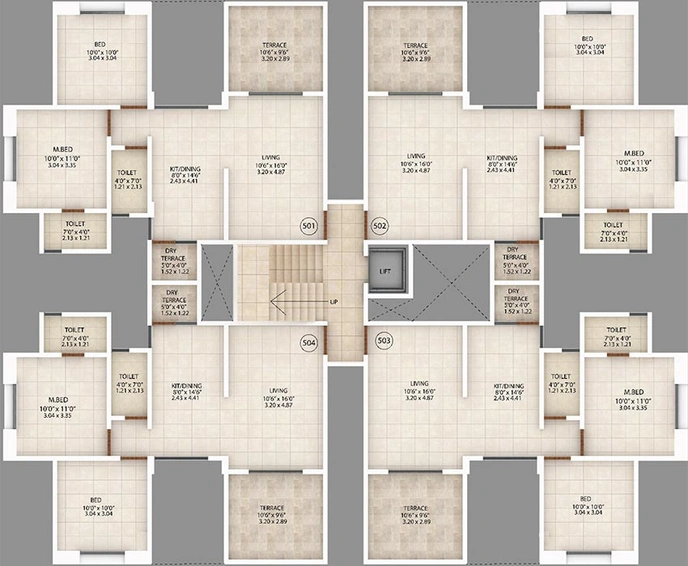 Floor Plan of Manav Silver Park in Ambegaon, Pune - Image 191930