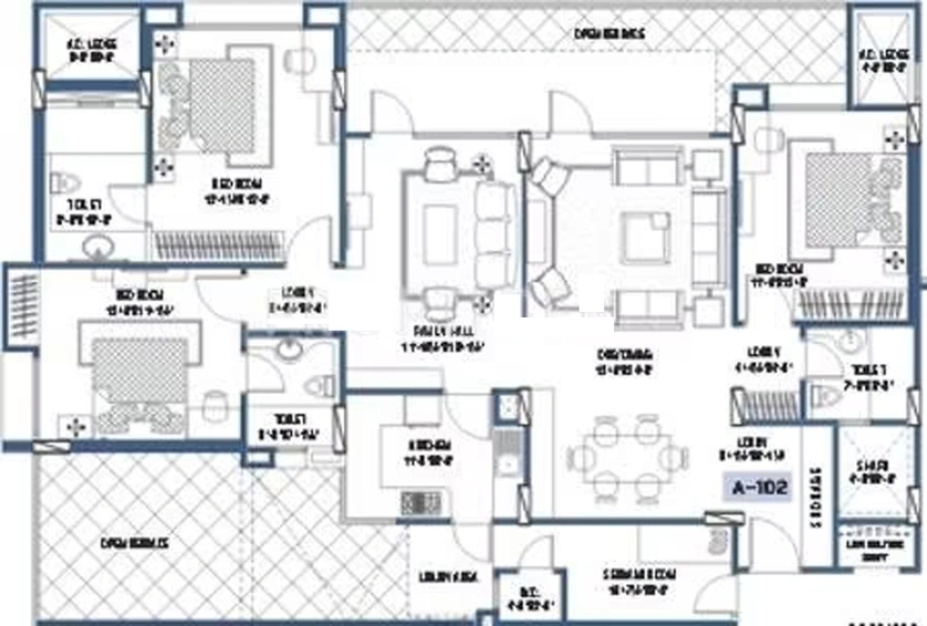 3 BHK Flat in Trimurty Aurum in C Scheme, Jaipur - Image 823550