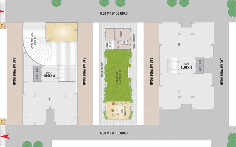 Master Plan of Biyola Aniket Heights in Ognaj, Ahmedabad - Image 192018