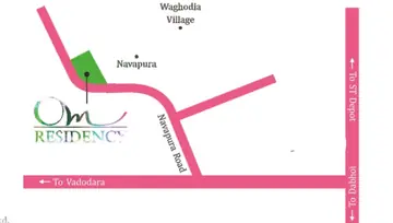 Location of Om Residency 1 - Image 192086