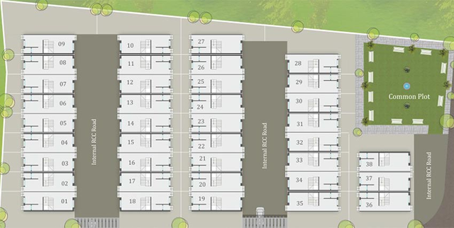 Master Plan of Om Residency 1 in Waghodia Road, Vadodara - Image 192087