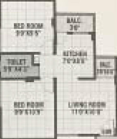 2 BHK Flat in Om Residency in Waghodia Road, Vadodara - Image 823584