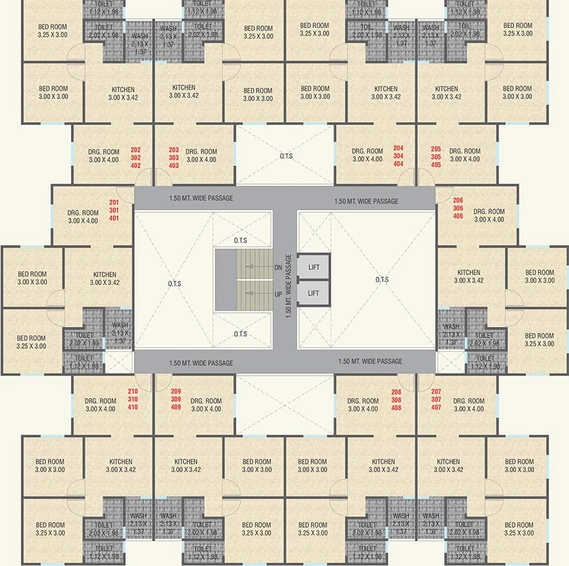 Floor Plan of Sakar Prathna in Jambuva, Vadodara - Image 192242