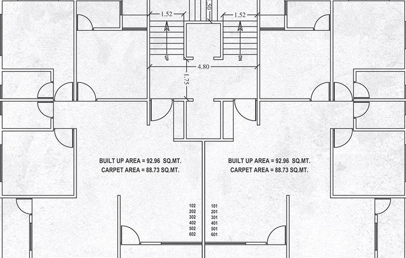 Floor Plan of Riddhi Pratha Heritage in Bill, Vadodara - Image 192269