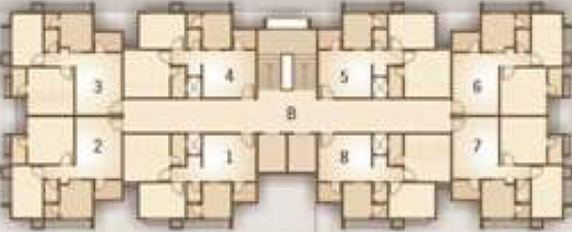 Floor Plan of Myco Ahmed Residency in Sarkhej, Ahmedabad - Image 192293