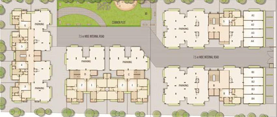 Master Plan of Myco Ahmed Residency in Sarkhej, Ahmedabad - Image 192294