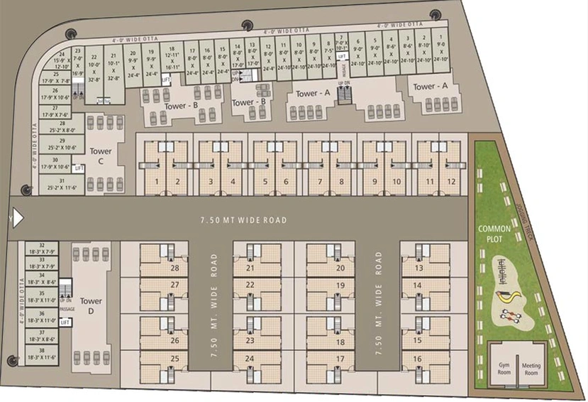 Master Plan of Param Greens in Atladara, Vadodara - Image 192486