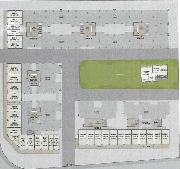 Master Plan of Aryan Param Crest in Bill, Vadodara - Image 192543