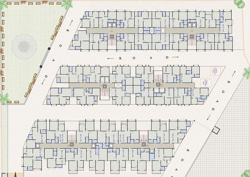 Master Plan of Shivam Tirupati Heights in Vatva, Ahmedabad - Image 192549