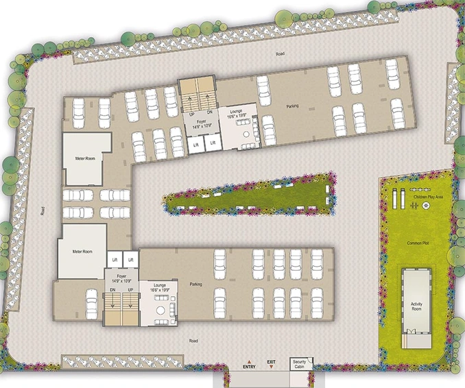 Master Plan of Trilokesh Gulmohar Nirvana 2 in Ghuma, Ahmedabad - Image 192575