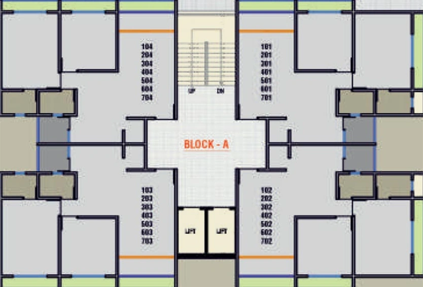 Floor Plan of Venus Eminence in Odhav, Ahmedabad - Image 192651