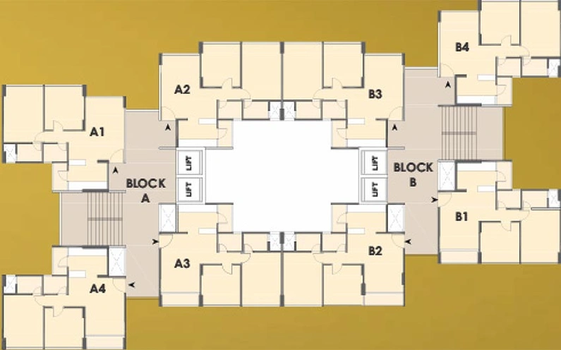 Floor Plan of Venus Parkheights in Vejalpur, Ahmedabad - Image 192697