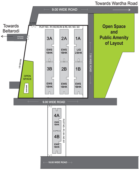 Master Plan of SDPL Aashray Beltarodi in Beltarodi, Nagpur - Image 115645
