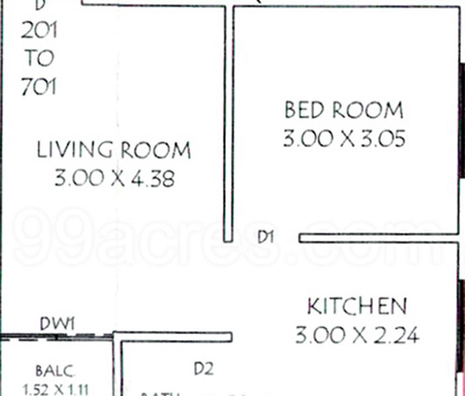 1 BHK Flat in Agrasen Om Heights in Waghodia Road, Vadodara - Image 823790