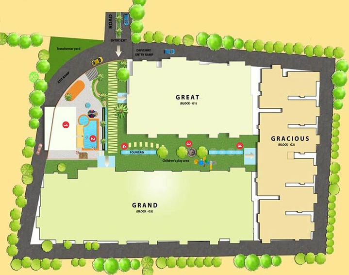 Master Plan of VKC Chourasia Manor Phase 2 in Panathur, Bangalore - Image 192860