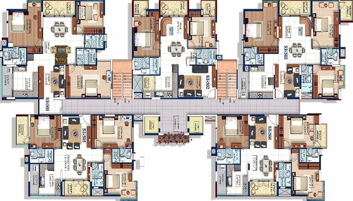 Floor Plan of VKC Chourasia Signature in Koramangala, Bangalore - Image 192922