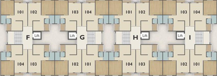 Floor Plan of Darshanam Pushpam Heights in Tarsali, Vadodara - Image 192946