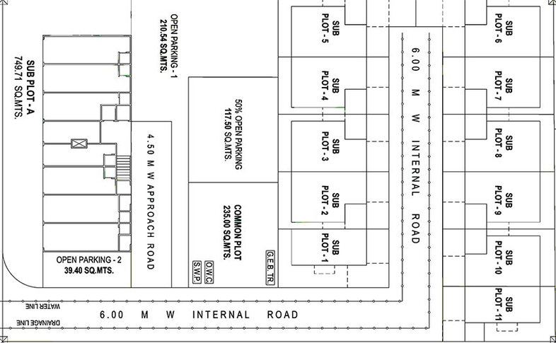Master Plan of Harsiddhi Om Shivay Heights in Kapurai, Vadodara - Image 192928