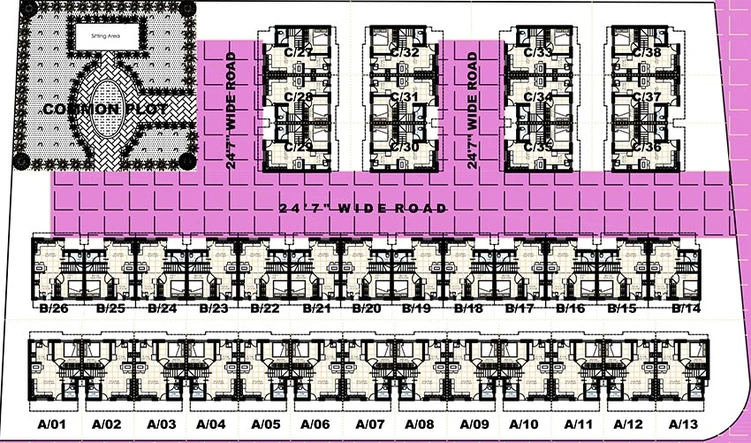 Master Plan of Lalitchandra J Raj Ratan Villa in Kapurai, Vadodara - Image 192950