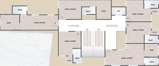 Floor Plan of Krisha Panchratna Villa in Waghodia Road, Vadodara - Image 192986