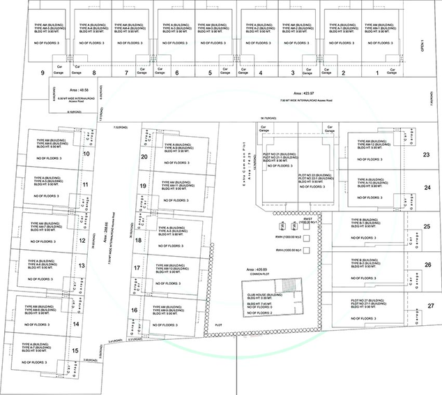 Master Plan of Narayan Pushp 27 in Kalali, Vadodara - Image 193007