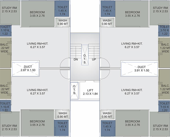 Floor Plan of Palm Orchid Bliss in Bhayli Road, Vadodara - Image 193030