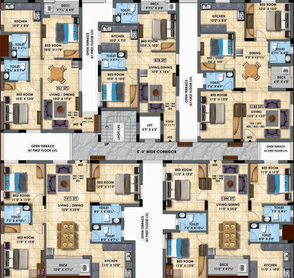 Floor Plan of Vikaan Hayagriva in Madipakkam, Chennai - Image 193244