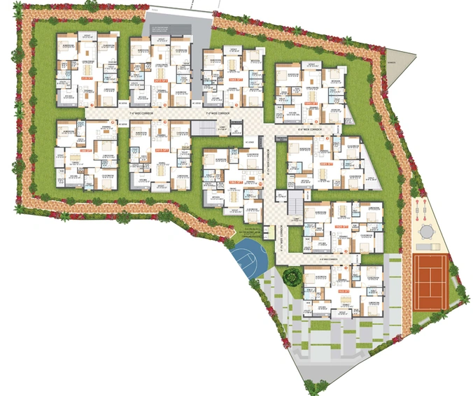 Master Plan of Advika Meadows in Kompally, Hyderabad - Image 116048