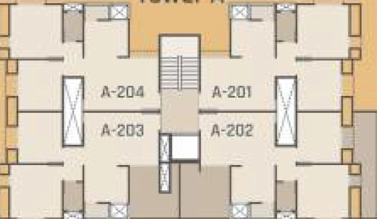 Floor Plan of Vallabh Purv Gold in Sevasi, Vadodara - Image 193331